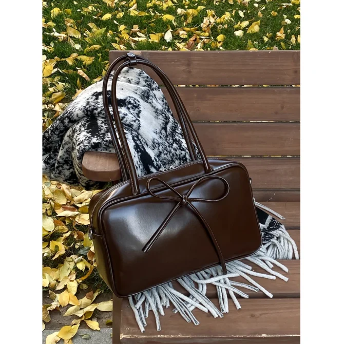 Women Pu Shoulder Bags Large Capacity Satchels Leather Underarm Bag Female Casual Commute Versatile Boston Crossbody Packs