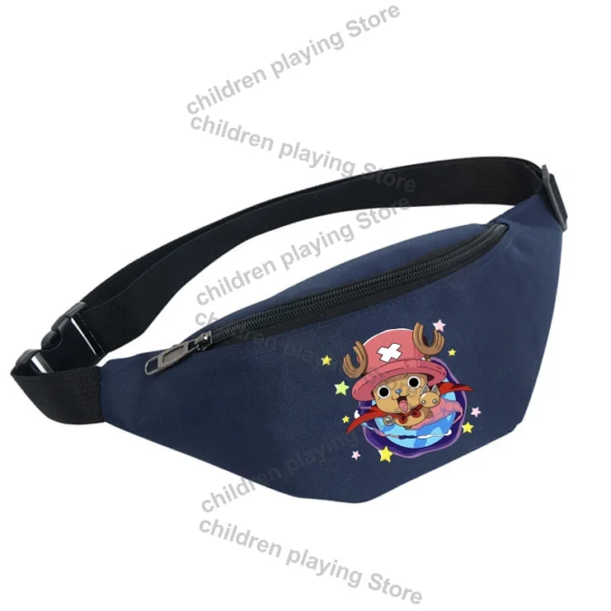 One Pieces Fanny Packs for Men Women Anime Luffy Chopper Waist Bag Cartoon Unisex Outdoor Sports Casual Crossbody Bags Gift