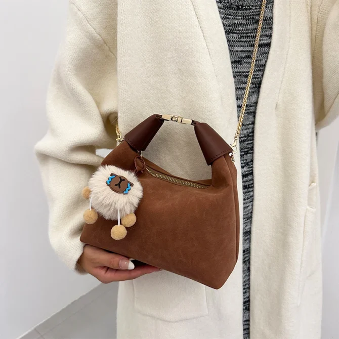 High quality PU shoulder bags for women fashionable crossbody bag cute purple and handbag designer satchel