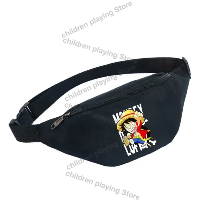 One Pieces Fanny Packs for Men Women Anime Luffy Chopper Waist Bag Cartoon Unisex Outdoor Sports Casual Crossbody Bags Gift