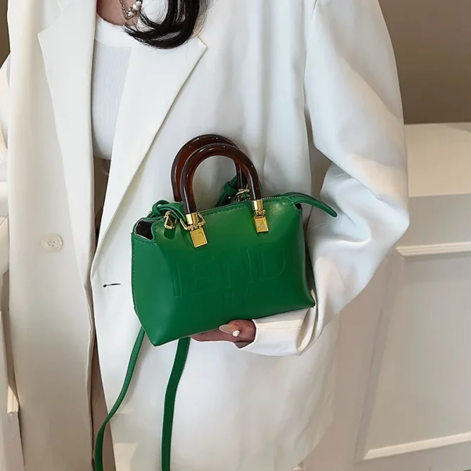 2025 Women's Structured Boston Bag Vintage Luxe Mini Shoulder/Crossbody Top Handle Office Commute Purse Professional Essentials