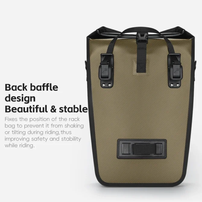 WEST BIKING Double Side Bicycle Bag 25L Large Capacity Waterproof Trunk Pannier MTB Bike Rear Seat Rack Bag Cycling Accessories