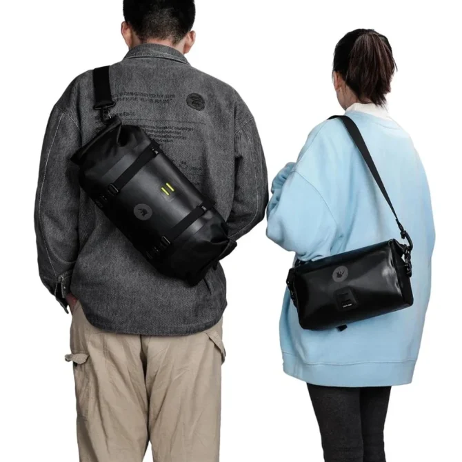 Rhinowalk Bicycle Handlebar Bag 100% Waterproof Big Capacity 8L+4L 1/2-Piece Front Tube Cycling Bag MTB Road Bike Accessories