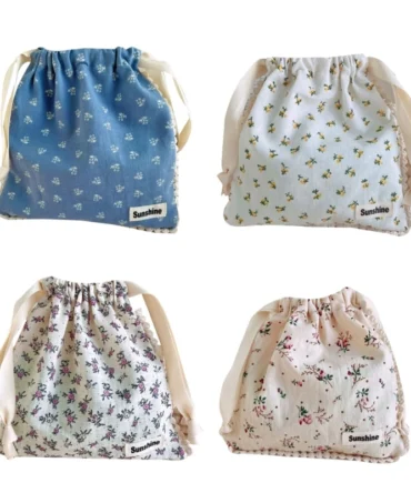 Nappy Wet Bag Drawstring Diaper Bag Portable Outdoor Baby Diaper Organizing Bag