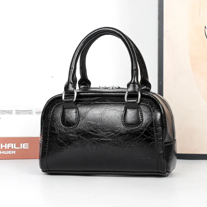 Trend Boston Bag Handbags For Women Crossbody Shoulder Bags Leather Lady Top-handle Bag Fashion Luxury Brand Satchel Tote