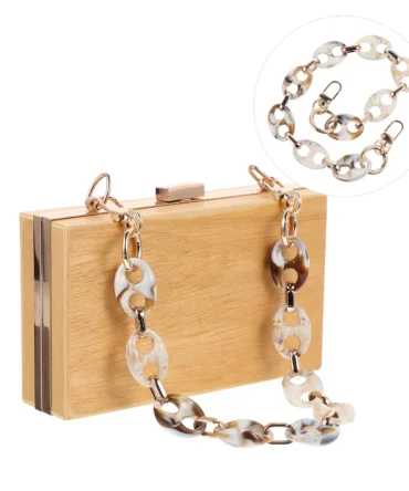 Cross Body Bag Decoration Chain Acrylic Strap DIY Accessory Shoulder Bags Beige Handbag Replacements Straps