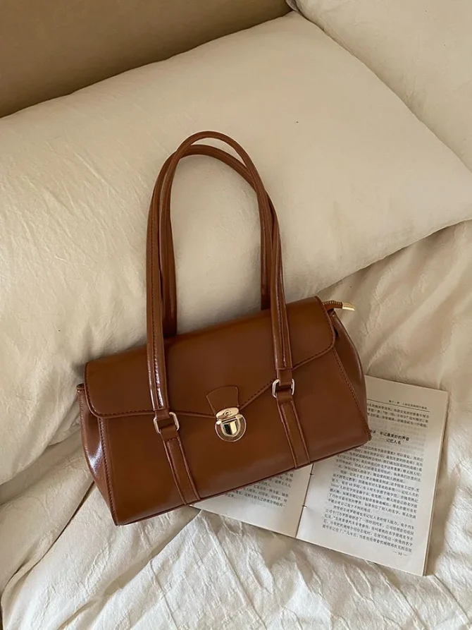 2025 new Korea style women Underarm bag shoulder casual Retro light luxury handbag shoulder bag for woman Commuter shopping bag