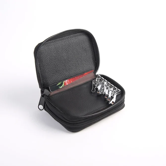New Arrival Men Key Bag Coin Purse Double Zipper Key Wallets Fashion Women Housekeeper Card Key Holders