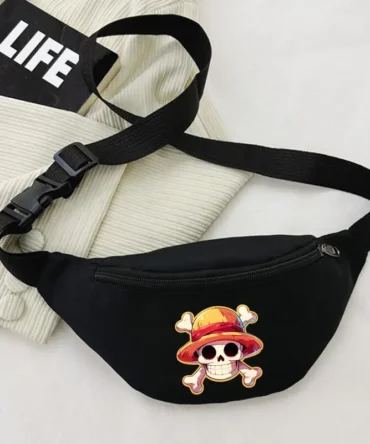One Pieces Fanny Packs for Men Women Anime Luffy Chopper Waist Bag Cartoon Unisex Outdoor Sports Casual Crossbody Bags Gift
