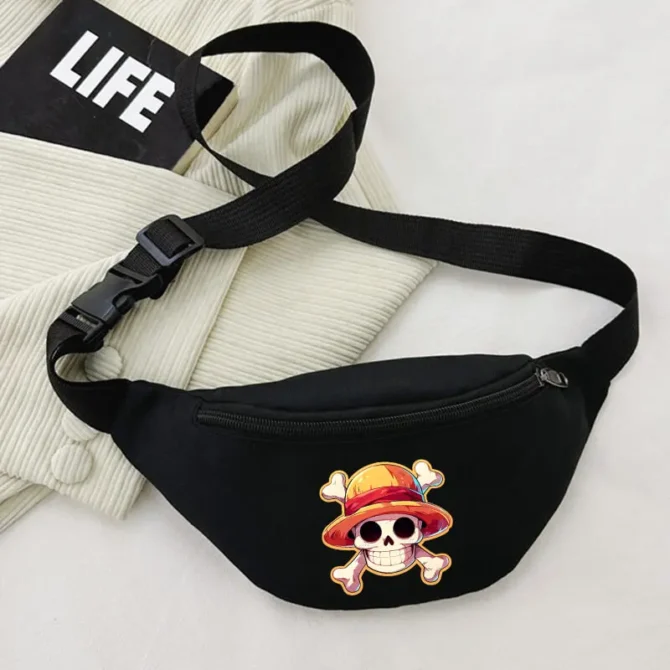 One Pieces Fanny Packs for Men Women Anime Luffy Chopper Waist Bag Cartoon Unisex Outdoor Sports Casual Crossbody Bags Gift