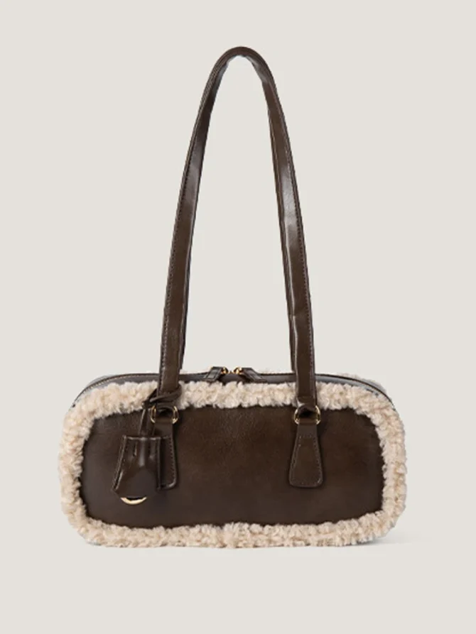Vintage PU Leather Shoulder Bags for Women 2024 Autumn Winter Brown Handbags Female Daily Out Big Tote Bag
