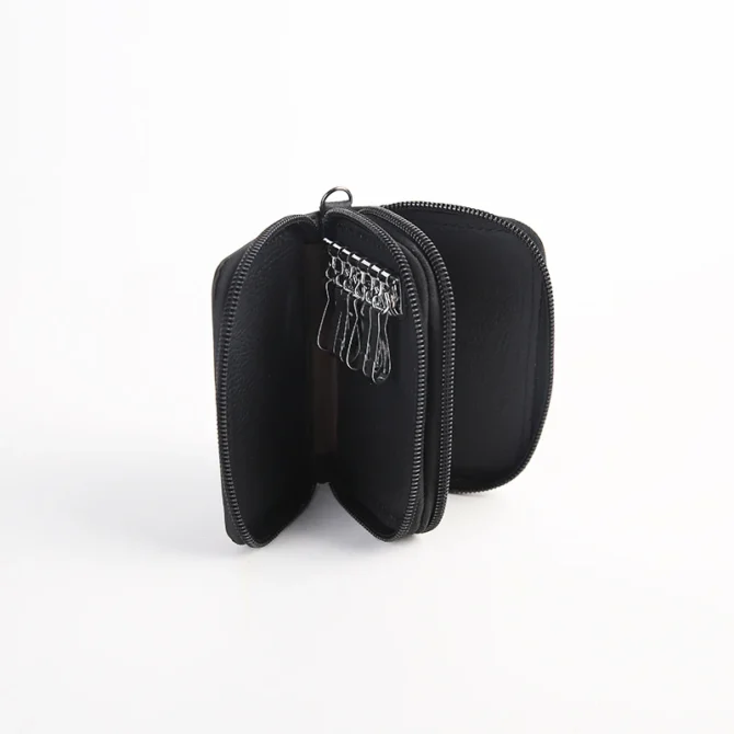New Arrival Men Key Bag Coin Purse Double Zipper Key Wallets Fashion Women Housekeeper Card Key Holders