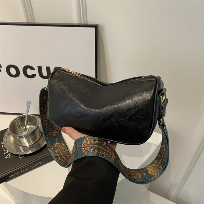 Vintage PU Leather Boston Women Small Handbag and Purse Fashion Designer Crossbody Bag Female Casual Travel Pillow Shoulder Bag