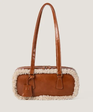 Vintage PU Leather Shoulder Bags for Women 2024 Autumn Winter Brown Handbags Female Daily Out Big Tote Bag