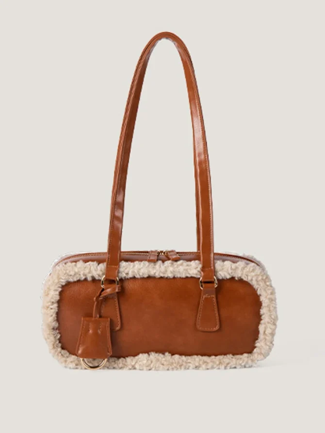 Vintage PU Leather Shoulder Bags for Women 2024 Autumn Winter Brown Handbags Female Daily Out Big Tote Bag