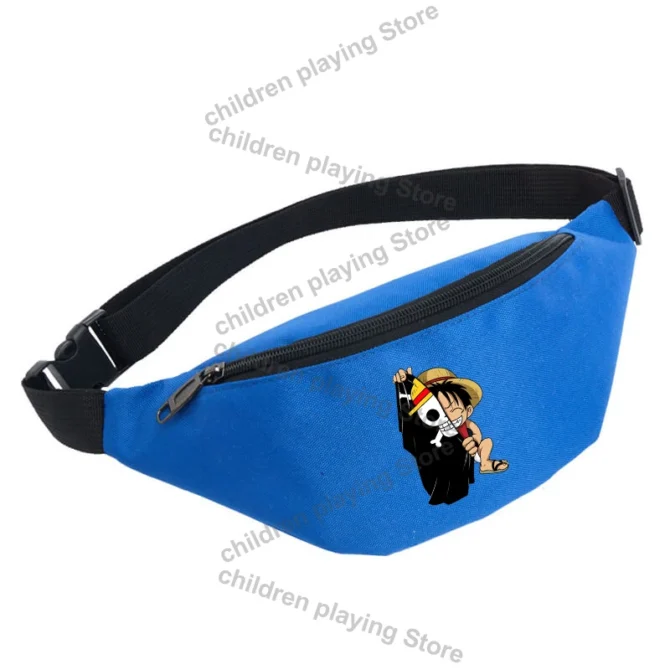 One Pieces Fanny Packs for Men Women Anime Luffy Chopper Waist Bag Cartoon Unisex Outdoor Sports Casual Crossbody Bags Gift